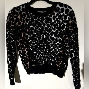 Philosophy Leopard Print Sweater. Gently Worn, Size XS